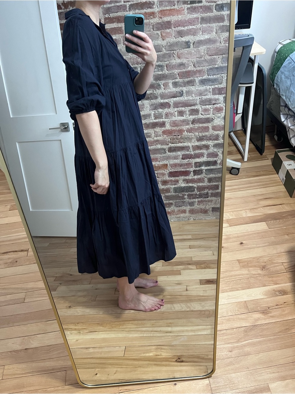 Pomander Place Navy Cotton Mabel Maxi Dress from Tuckernuck